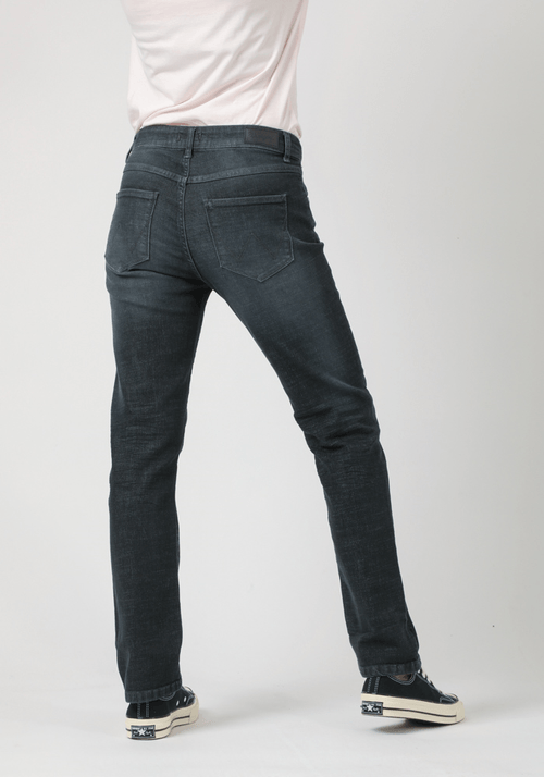 Jeans Mujer Straight Fit We Care Blue Black