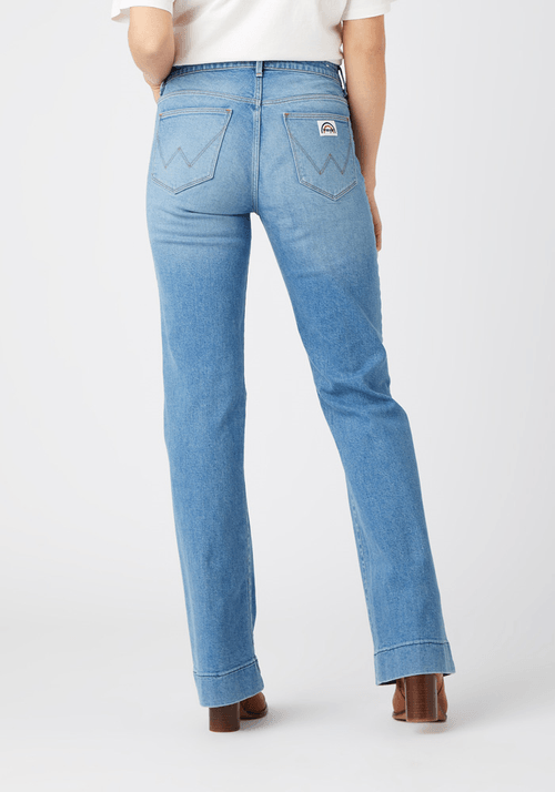 Jeans Mujer Tiro Alto Summer Flare Fit Dusty Mid