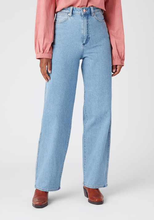 Jeans Mujer Tiro Alto Wide Barrel Straight Fit Bluestone