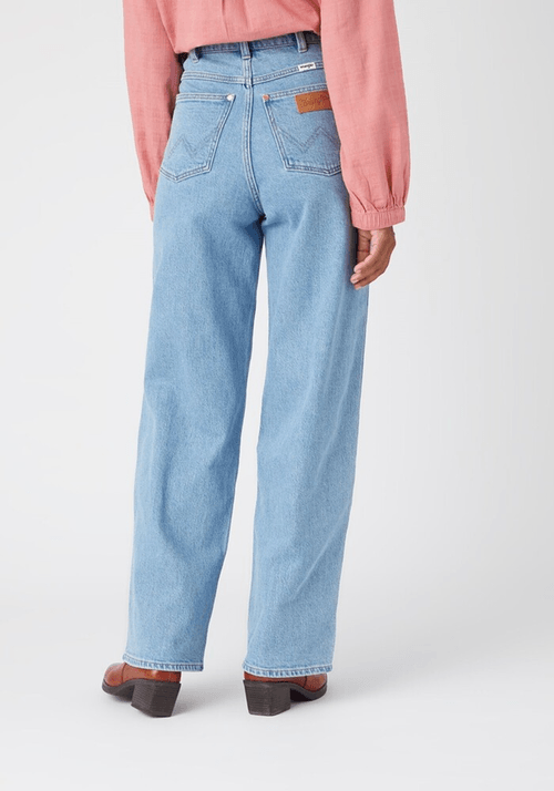 Jeans Mujer Tiro Alto Wide Barrel Straight Fit Bluestone