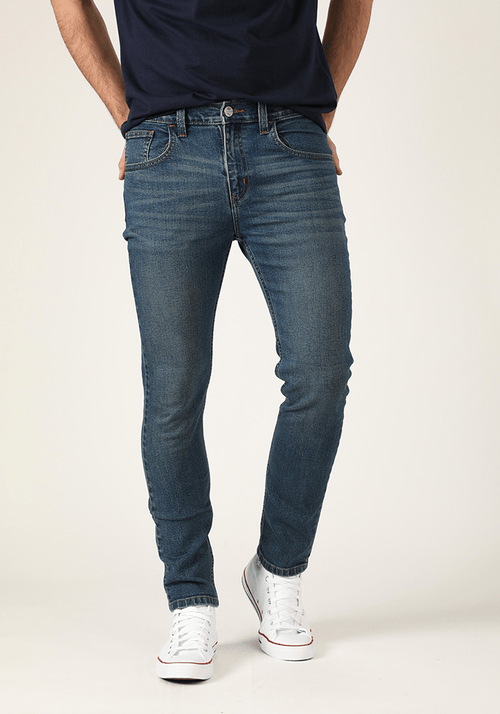 Jeans Hombre Deyton Skinny Fit Used Wash