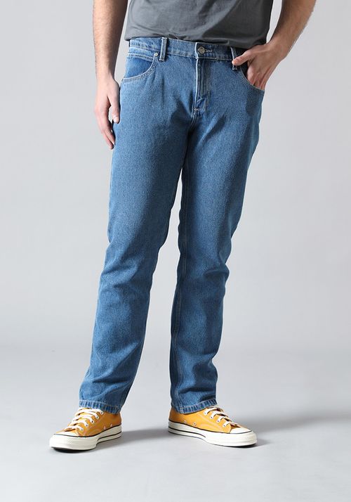 Jeans Hombre Greensboro Slim Straight Fit Stone Washed