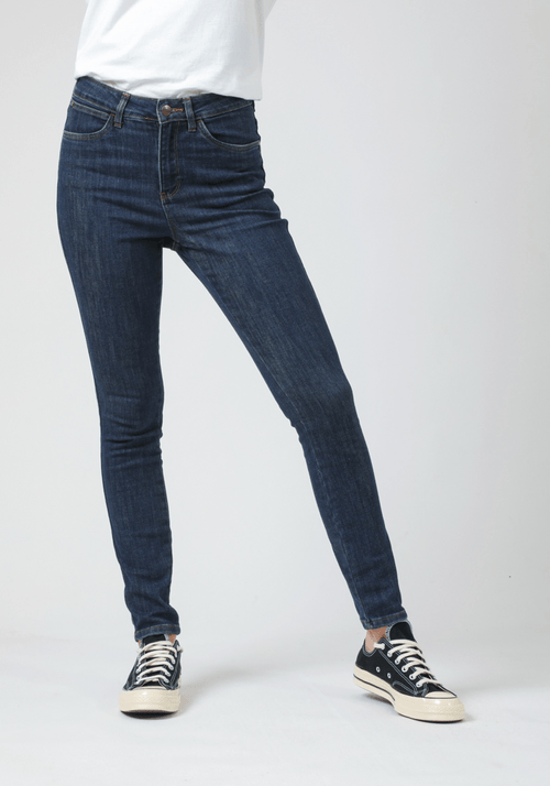 Jeans Mujer Tiro Alto Skinny High Fit Medium Dark
