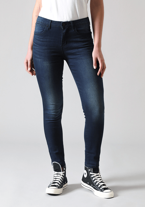 Jeans Mujer Skinny Crop Fit Epic Soft Blue Black