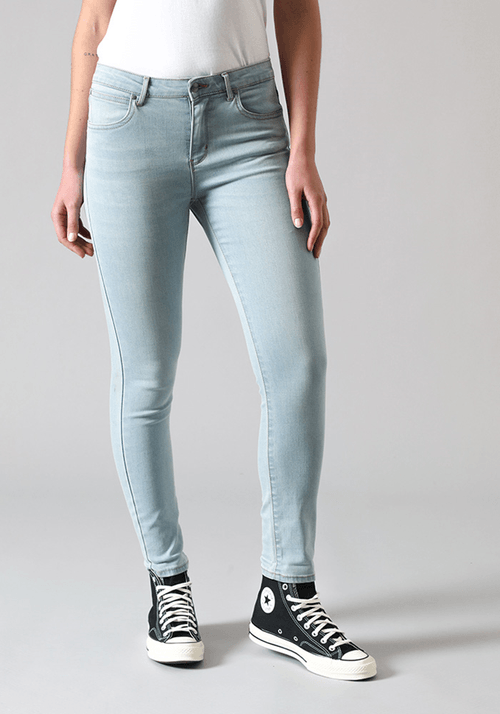 Jeans Mujer Skinny Crop Fit Soft Blue