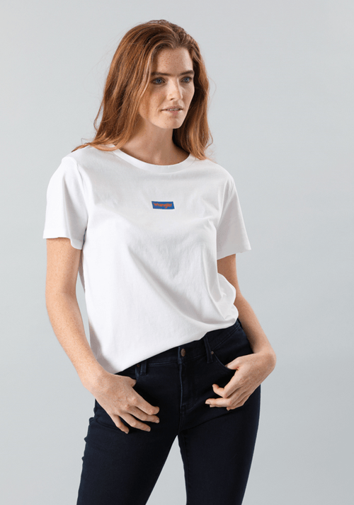 Polera Mujer Logo Tee Mini Off White