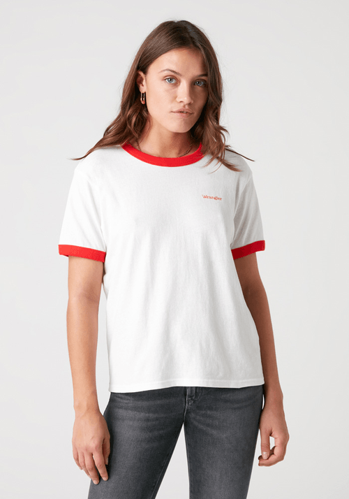 Polera Mujer Relaxed Ringer Flame Red