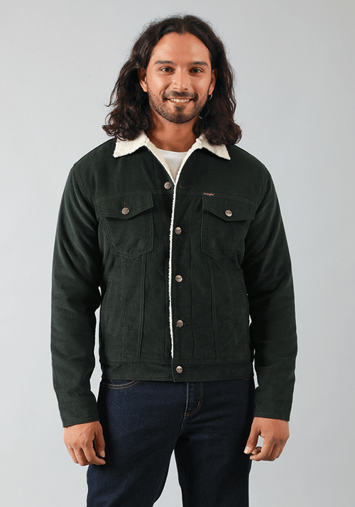 Chaqueta Hombre Jacket Sherpa Corduroy Authentic Deep Forest