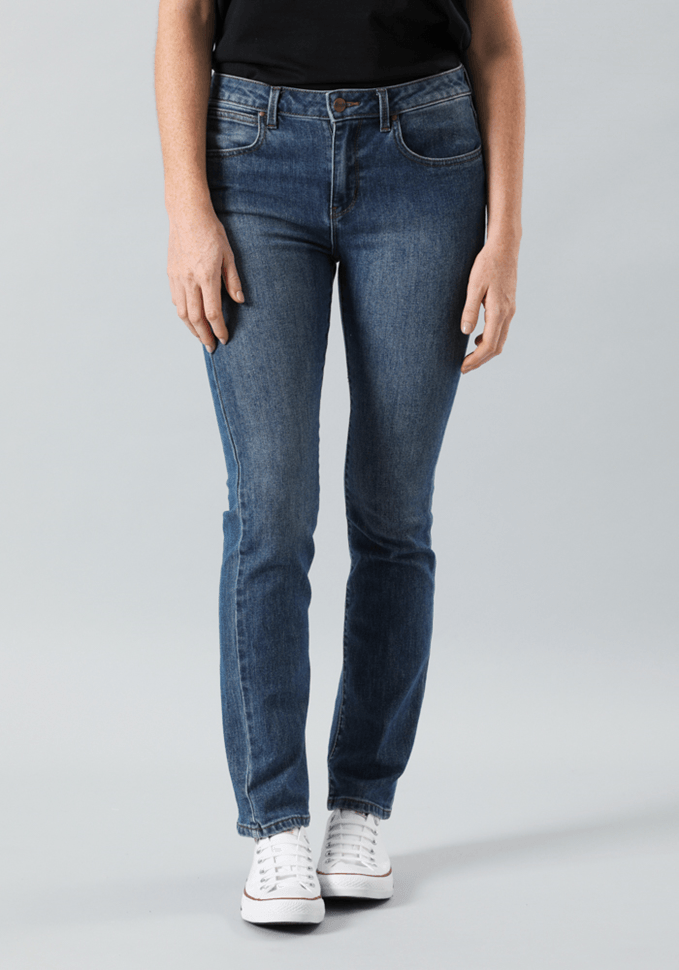 Jeans straight best sale fit mujer