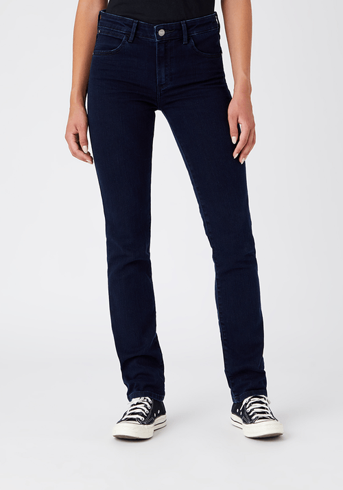 Jeans Mujer Straight Fit Blue Black