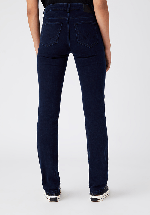 Jeans Mujer Straight Fit Blue Black