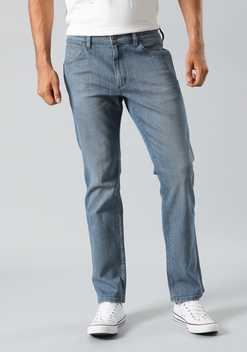 Jeans Hombre Greensboro Slim Straight Fit Grey Blue