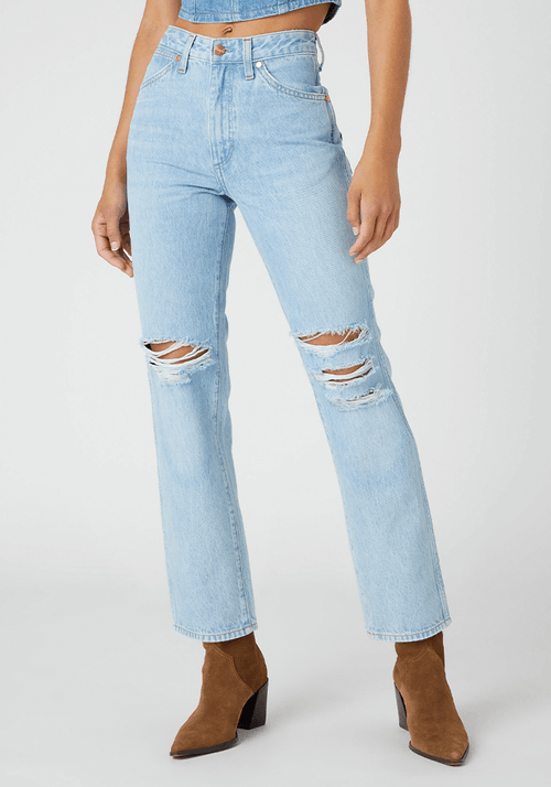 Jeans Mujer Tiro Alto Wild West Straight Fit Bad Intentions