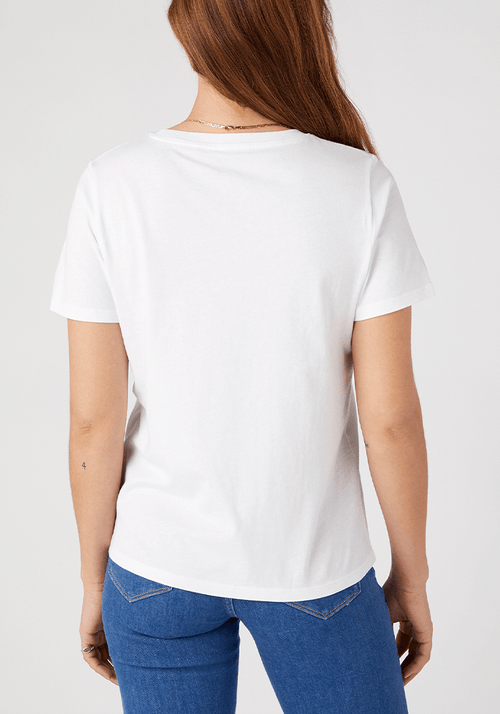 Polera Mujer Regular Logo Underlined Tee True White