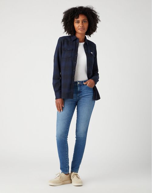 Jeans Mujer Skinny Mid Rise Cyote