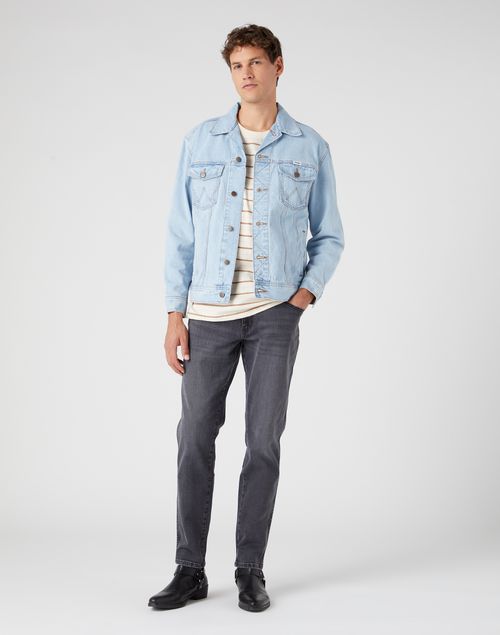 Jeans Hombre River Regular Tapered Fit Blackout