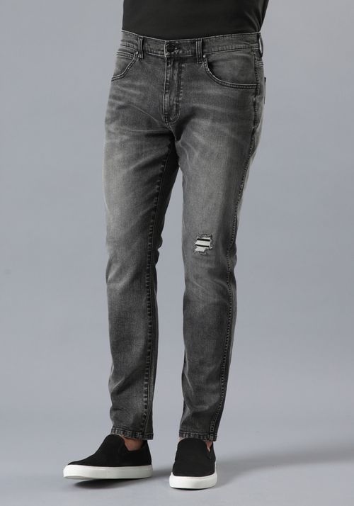 Jeans Hombre Larston Slim Tapered Fit Bllack Strong