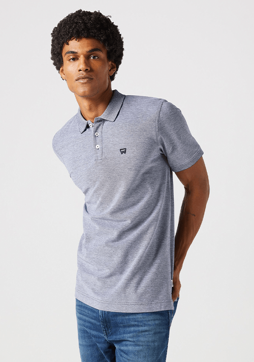 Polera Refined Polo Oxford Pique Navy W/ White Tipping