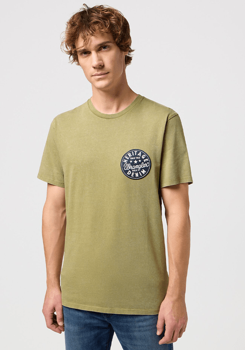 Polera Crew Neck - Circle Logo Dusty Olive