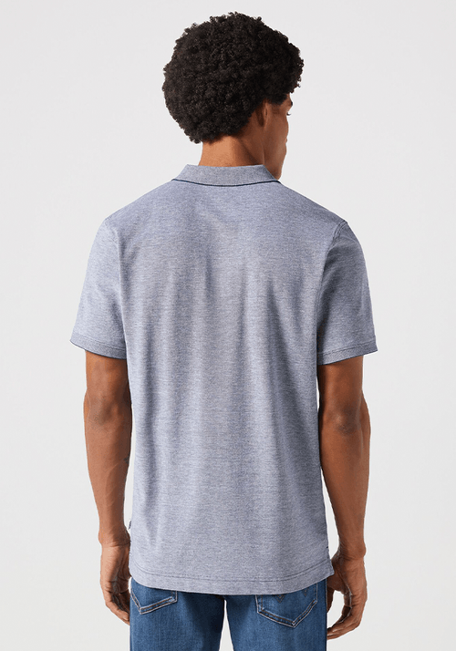 Polera Refined Polo Oxford Pique Navy W/ White Tipping