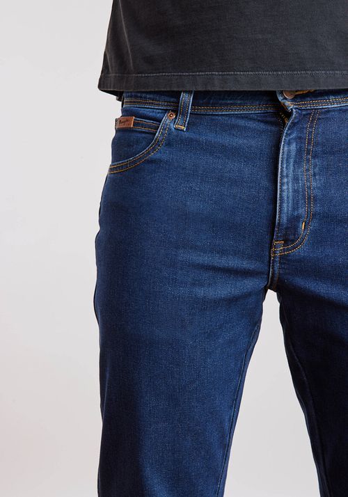 Jeans Tiro Alto Texas Regular Fit Dark Stone