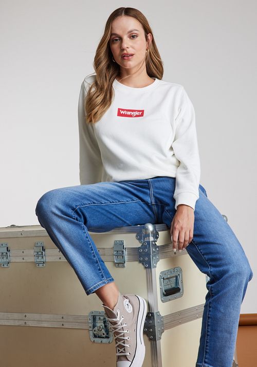 Jeans Mujer Tiro Alto Mom Fit