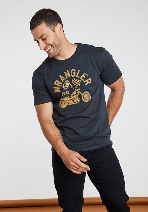 Polera Americana Tee Faded Black