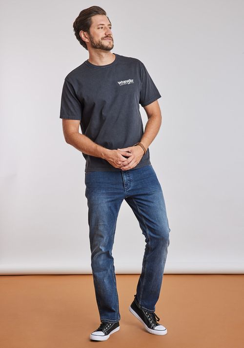 Polera Graphic Tee Faded Black