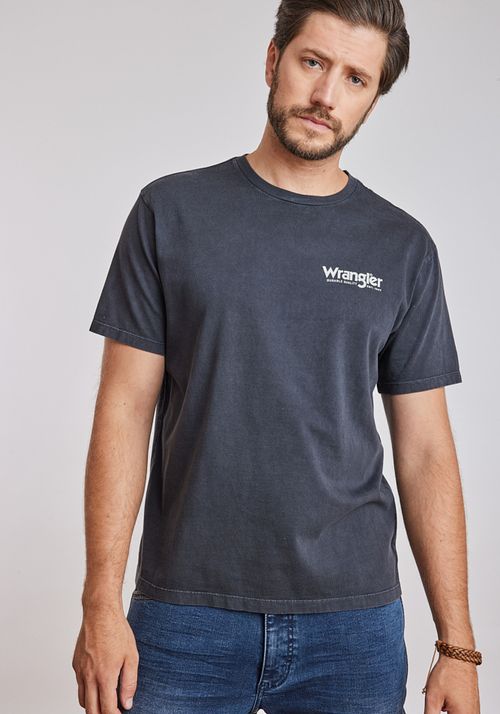 Polera Graphic Tee Faded Black