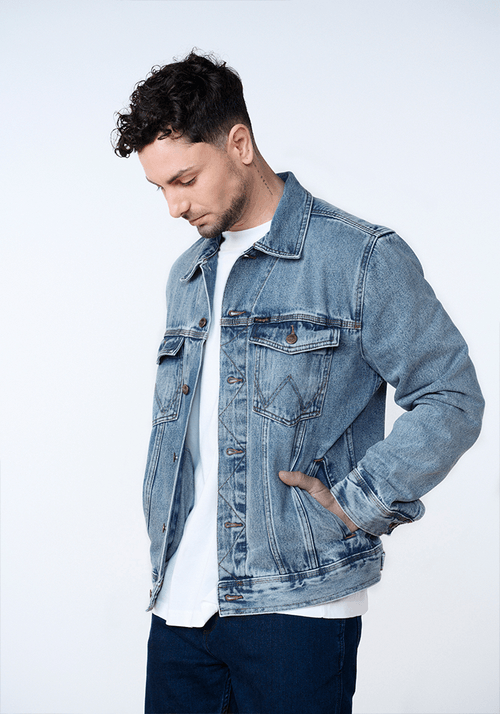 Chaqueta Hombre Trucker Azul