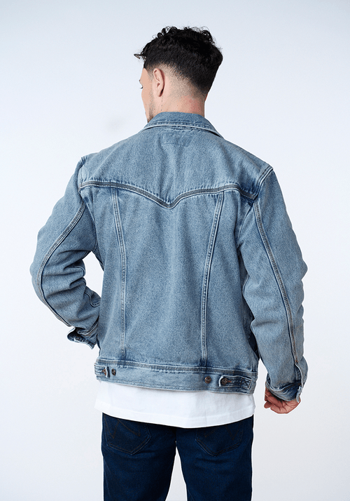 Chaqueta Hombre Trucker Azul