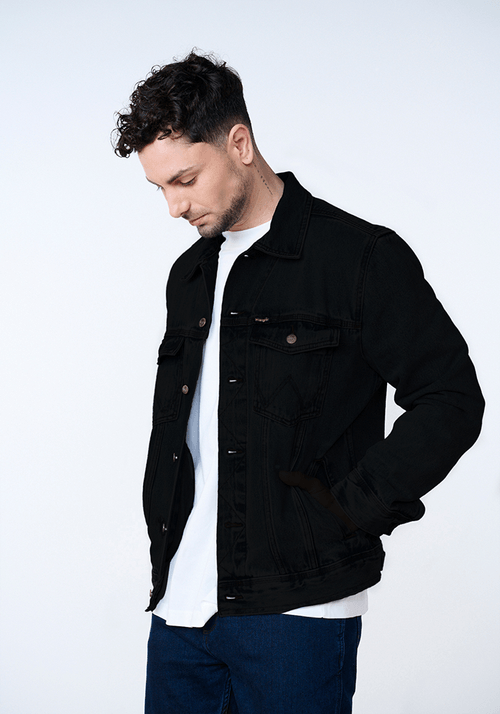 Chaqueta Hombre Trucker Black