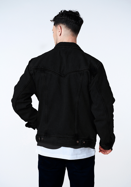 Chaqueta Hombre Trucker Black