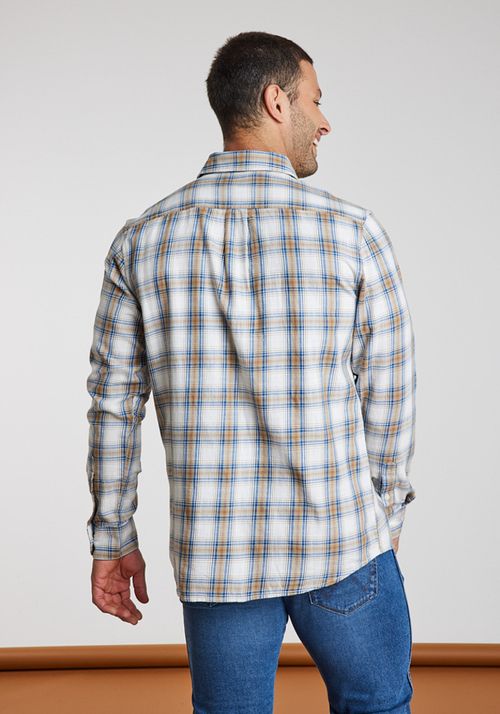 Camisa Hombre 1 PKT INDIGO SHIRT WHITE