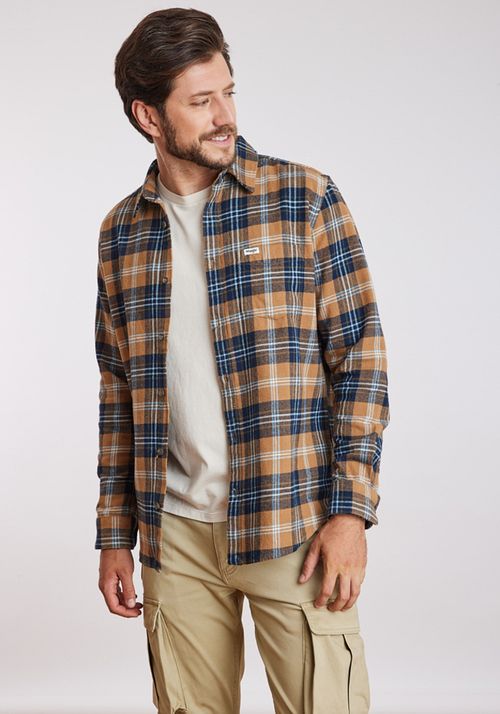 Camisa Hombre 1 PKT SHIRT DIJON PLAID