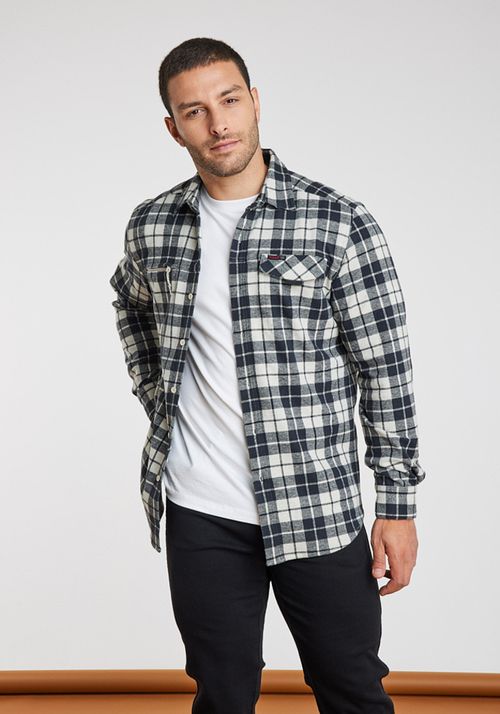 Camisa Hombre Campsite Shirt Basalt Plaid