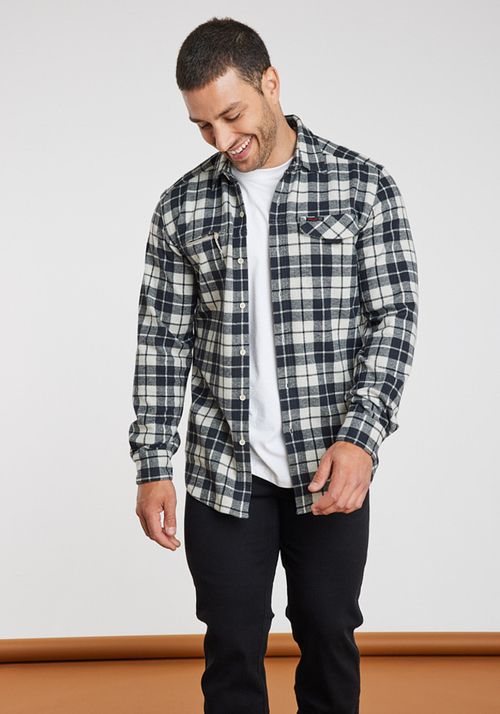 Camisa Hombre Campsite Shirt Basalt Plaid