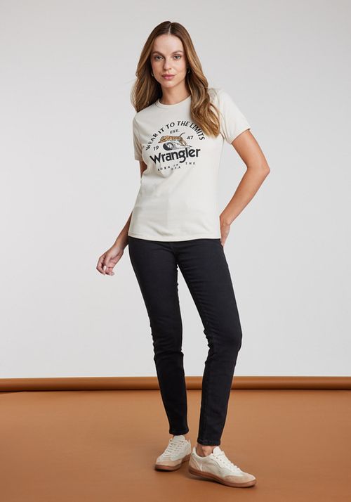 Polera Mujer RINGER TEE VINTAGE WHITE