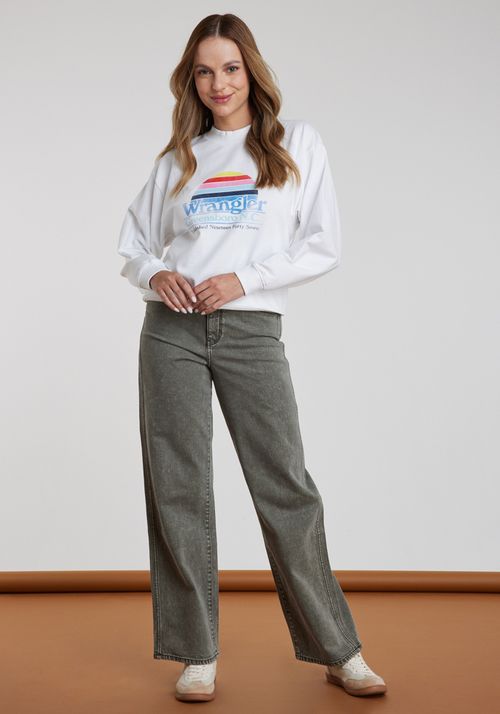 Jeans Mujer Tiro Alto Mom - Dirty Grey Dirty Grey