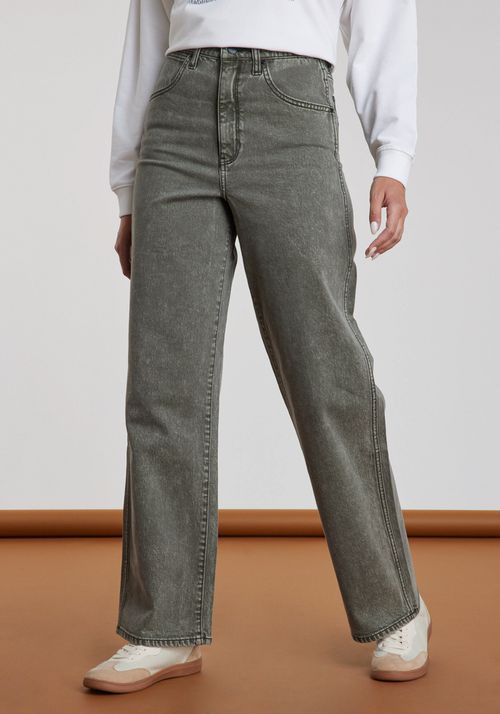 Jeans Mujer Tiro Alto Mom - Dirty Grey Dirty Grey