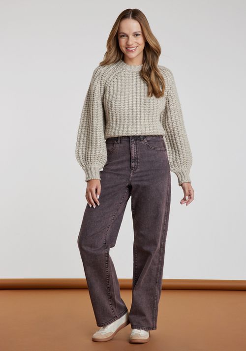 Jeans Mujer Tiro Alto Mom - Dirty Iron Dirty Iron