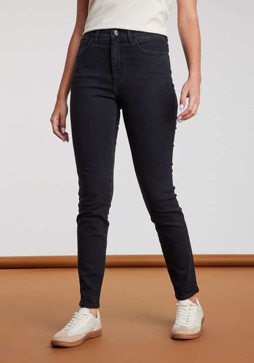 Jeans Mujer Tiro Alto Skinny - Black Wash Black Wash